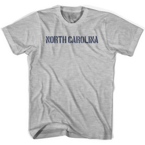 North Carolina State Stencil Youth Cotton T-shirt - Grey Heather North Carolina State Stencil Youth Cotton T-shirt - Grey Heather