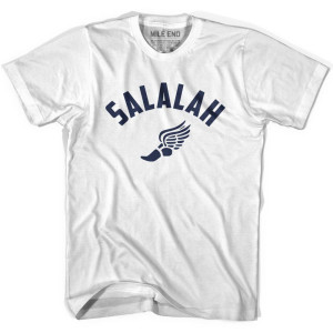 Salalah Running Winged Foot Track T-shirt-Adult - White