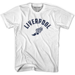 Liverpool Running Winged Foot Track T-shirt-Adult - White