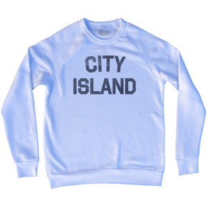 City Island Adult Tri-Blend Sweatshirt - White