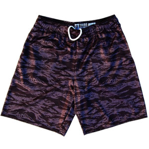 River Camo Lacrosse Shorts Made in USA - Black River Camo Lacrosse Shorts Made in USA - Black