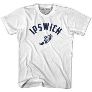 Ipswich Running Winged Foot Track T-shirt-Adult - White