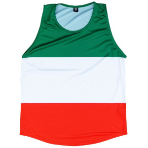 Ireland Flag Sport Tank-Adult Made In USA - Kelly White Orange Ireland Flag Sport Tank-Adult Made In USA - Kelly White Orange