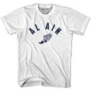 Al Ain Running Winged Foot Running Winged Foot Track T-shirt-Adult - White