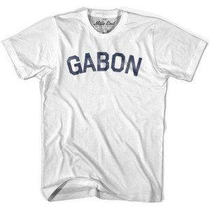 Gabon Vintage T-shirt-Adult - Grey Heather