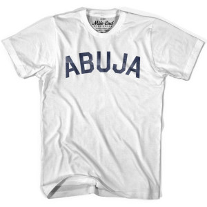 Abuja Text T-shirt-Adult - Grey Heather