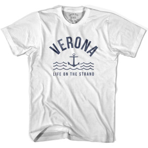Verona Anchor Life on the Strand T-shirt-Adult - White Verona Anchor Life on the Strand T-shirt-Adult - White