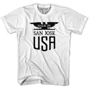 Made In USA San Jose Vintage Eagle T-shirt-Adult - Grey Heather Made In USA San Jose Vintage Eagle T-shirt-Adult - Grey Heather