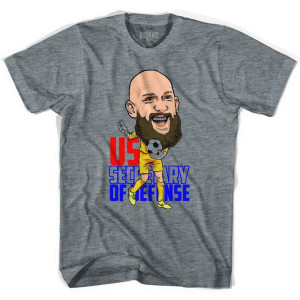 Ultras Tim Howard Caricature Soccer T-shirt - Athletic Grey Ultras Tim Howard Caricature Soccer T-shirt - Athletic Grey