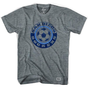 San Diego Sockers Soccer T-shirt - Athletic Grey San Diego Sockers Soccer T-shirt - Athletic Grey