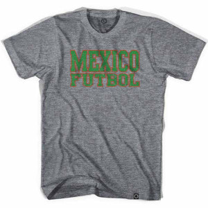 Mexico Futbol Nation Soccer T-shirt - Athletic Grey Mexico Futbol Nation Soccer T-shirt - Athletic Grey
