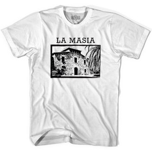 Ultras and Barcelona La Masia Ultras Soccer T-shirt - White Ultras and Barcelona La Masia Ultras Soccer T-shirt - White