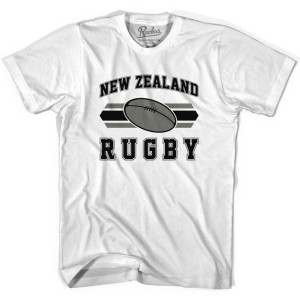 New Zealand 90's Rugby Ball T-shirt - White New Zealand 90's Rugby Ball T-shirt - White