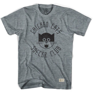 Chicago Cats Soccer T-shirt - Athletic Grey Chicago Cats Soccer T-shirt - Athletic Grey