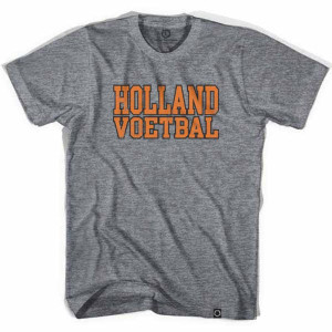 Holland Voetbal Vintage Soccer T-shirt - Athletic Grey Holland Voetbal Vintage Soccer T-shirt - Athletic Grey
