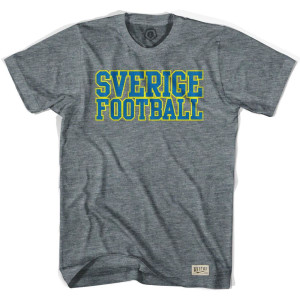 Sweden Sverige Football Nation T-shirt - Athletic Grey Sweden Sverige Football Nation T-shirt - Athletic Grey