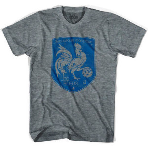 Ultras France Shield Ultras Soccer T-shirt - Athletic Grey Ultras France Shield Ultras Soccer T-shirt - Athletic Grey