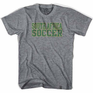 South Africa Football Nations Soccer T-shirt - Athletic Grey South Africa Football Nations Soccer T-shirt - Athletic Grey