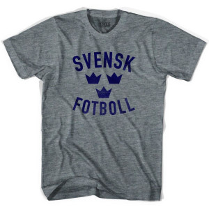 Ultras Sweden Svensk Fotboll Soccer T-shirt - Athletic Grey Ultras Sweden Svensk Fotboll Soccer T-shirt - Athletic Grey