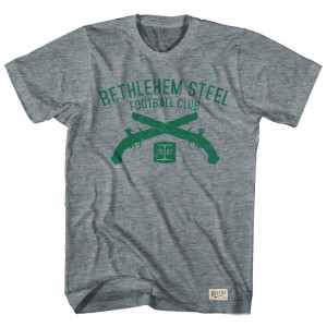 Bethlehem Steel Soccer Club Pistols T-shirt - Athletic Grey Bethlehem Steel Soccer Club Pistols T-shirt - Athletic Grey