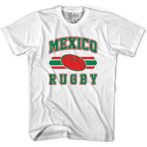 Mexico 90's Rugby Ball T-shirt - White Mexico 90's Rugby Ball T-shirt - White