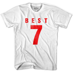 Ultras George Best 7 Legend Soccer T-shirt - White Ultras George Best 7 Legend Soccer T-shirt - White