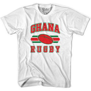 Ghana 90's Rugby Ball T-shirt - White Ghana 90's Rugby Ball T-shirt - White