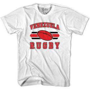 Venezuela 90's Rugby Ball T-shirt-White Venezuela 90's Rugby Ball T-shirt-White