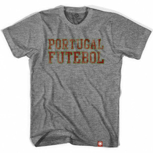 Portugal Futebol Nation Soccer T-shirt - Athletic Grey Portugal Futebol Nation Soccer T-shirt - Athletic Grey