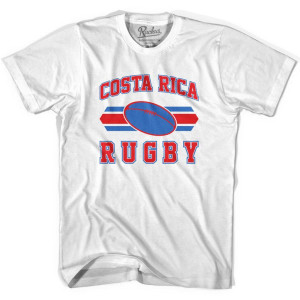 Costa Rica 90's Rugby Ball T-shirt - White Costa Rica 90's Rugby Ball T-shirt - White