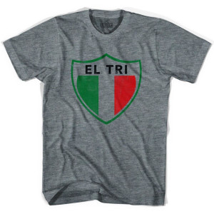 Ultras Mexico El Tri Crest Soccer T-shirt - Athletic Grey Ultras Mexico El Tri Crest Soccer T-shirt - Athletic Grey