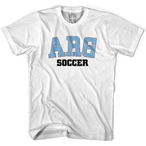 Argentina ARG Soccer Country Code T-shirt - White Argentina ARG Soccer Country Code T-shirt - White