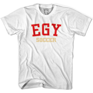Egypt EGY Soccer Country Code T-shirt - White Egypt EGY Soccer Country Code T-shirt - White