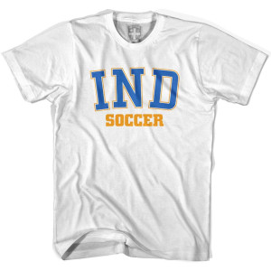 India IND Soccer Country Code T-shirt - White India IND Soccer Country Code T-shirt - White