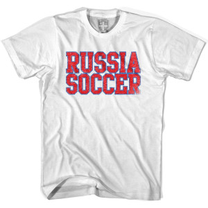Russia Soccer Nations World Cup T-shirt - White Russia Soccer Nations World Cup T-shirt - White