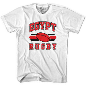 Egypt 90's Rugby Ball T-shirt - White Egypt 90's Rugby Ball T-shirt - White