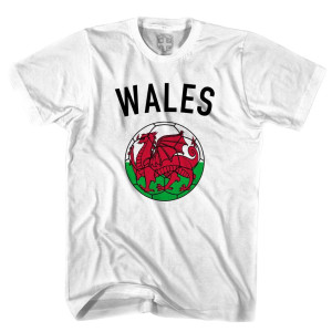Wales Soccer Ball T-shirt - White Wales Soccer Ball T-shirt - White