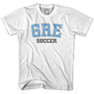 Greece GRE Soccer Country Code T-shirt - White Greece GRE Soccer Country Code T-shirt - White
