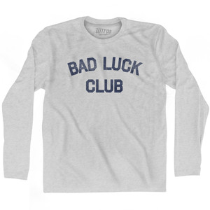 Bad Luck Club Adult Tri-Blend Long Sleeve T-shirt - Athletic Grey
