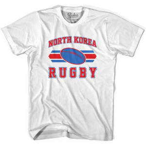 North Korea 90's Rugby Ball T-shirt - White North Korea 90's Rugby Ball T-shirt - White