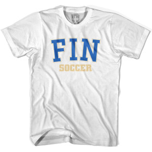 Finland FIN Soccer Country Code T-shirt - White Finland FIN Soccer Country Code T-shirt - White