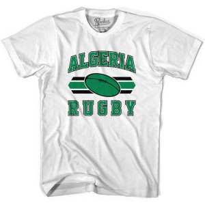 Algeria 90's Rugby Ball T-shirt - White Algeria 90's Rugby Ball T-shirt - White