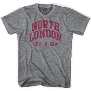 ARS North London Til I Die T-shirt - Heather Grey ARS North London Til I Die T-shirt - Heather Grey
