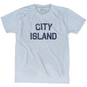 City Island Adult Tri-Blend T-shirt - Athletic White