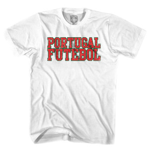 Portugal Futebol Nation Soccer T-shirt - White Portugal Futebol Nation Soccer T-shirt - White