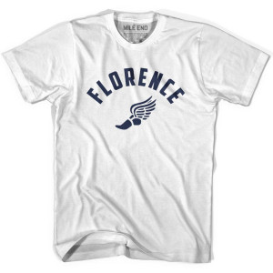 Florence Running Winged Foot Track T-shirt - White