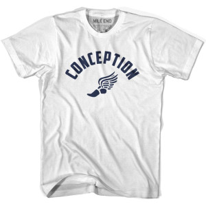Conception Running Winged Foot Track T-shirt-White Conception Running Winged Foot Track T-shirt-White