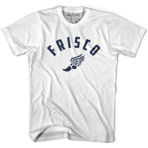 Frisco Running Winged Foot Track T-shirt-White