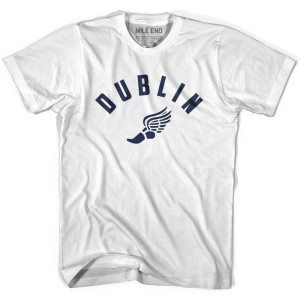 Dublin Running Winged Foot Track T-shirt - White Dublin Running Winged Foot Track T-shirt - White