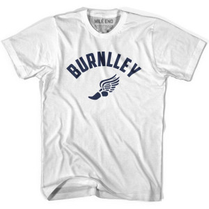 Burnlley Running Winged Foot Track T-shirt - White Burnlley Running Winged Foot Track T-shirt - White